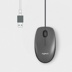 MOUSE OTTICO M100 NERO USB 910-006652
