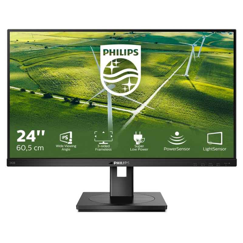 MON 24IPS VGA HDMI DP DVI MM PHILIPS 242B1G00 REG ALT PIVOT