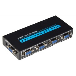 SPLITTER VGA 4 USCITE 250MHZ CON ALIMENTATORE LKVGA204