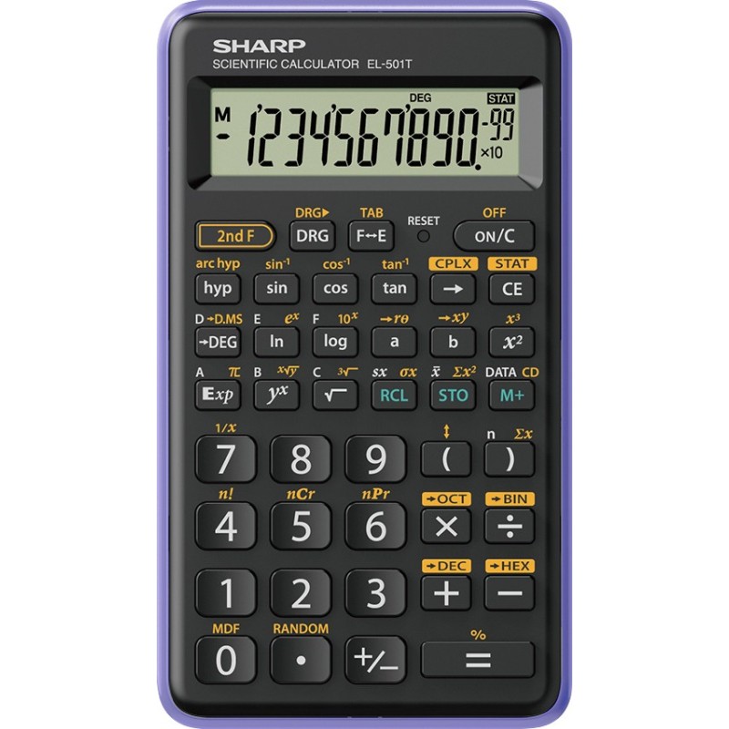 CALCOLATRICE SCIENTIFICA 146 FUNZIONI SH-EL501TBVL NEROVIOLA