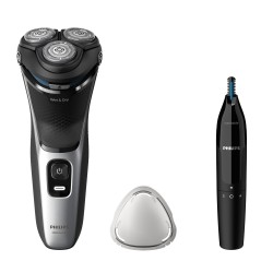 PHILIPS RASOIO ELETTRICO  S314302 RICARICABILE 3 + RIFINITORE BUNDLE