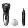 PHILIPS RASOIO ELETTRICO  S314302 RICARICABILE 3 + RIFINITORE BUNDLE