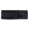 TASTIERA K120 LOG OEM BLACK USB SLIM