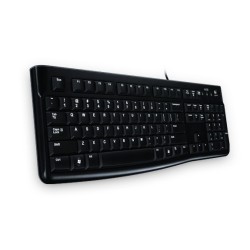 TASTIERA K120 LOG OEM BLACK USB SLIM