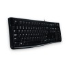 TASTIERA K120 LOG OEM BLACK USB SLIM