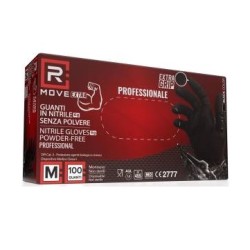 GUANTI IN NITRILE USO MEDICO SENZA POLVERE - 1CONF DA 100PZ - TAGLIA M - 6GR DA LAVORO