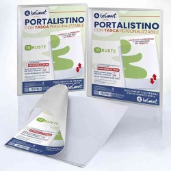 PORTALISTINO CON TASCA PERSONALIZZABILE 10 FOGLI 01310049