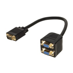 CAVO SPLITTER VGA 1 CON MASCHIO E 2 FEMMINA VGA LKADAT06