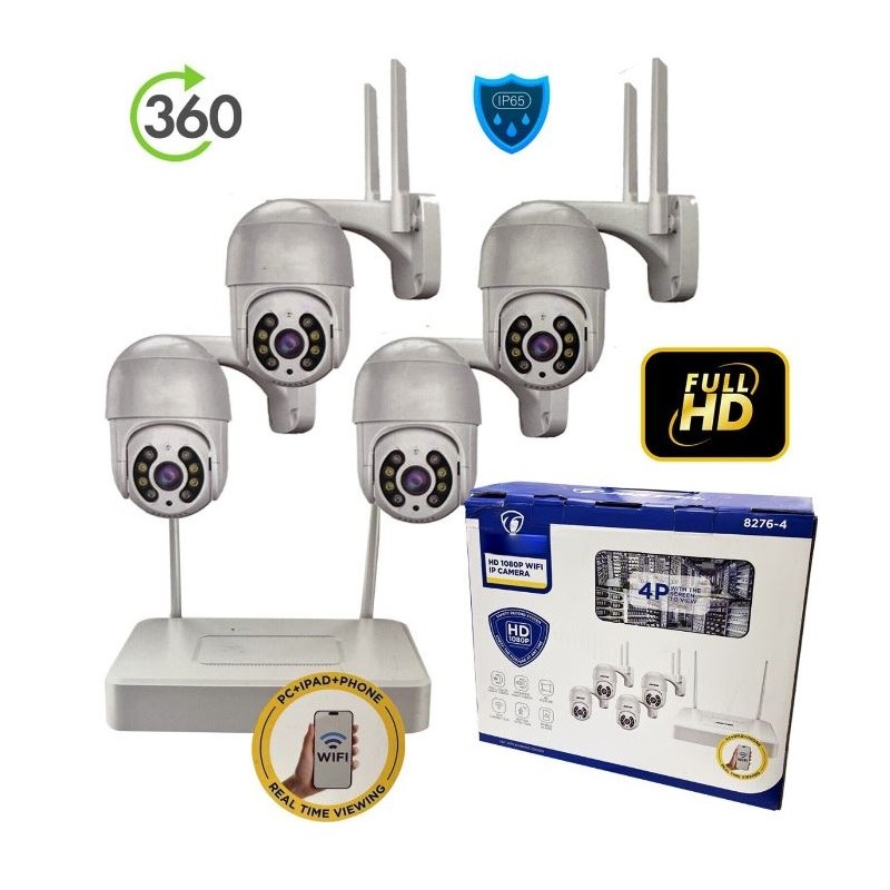 SISTEMA DI SORVEGLIANZA NVR KIT CON 4 TELECAMERE 8276-4