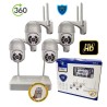 SISTEMA DI SORVEGLIANZA NVR KIT CON 4 TELECAMERE 8276-4