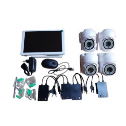 KIT WIFI SORVEGLIANZA 4 TELECAMERE CON MONITOR SX8009-4