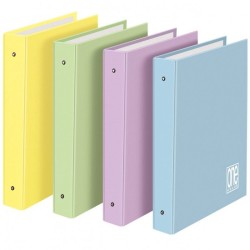 RACCOGLITORE 4 ANELLI ONE 26X32 DIAM30 - COLOR PASTELLO - 6PZ