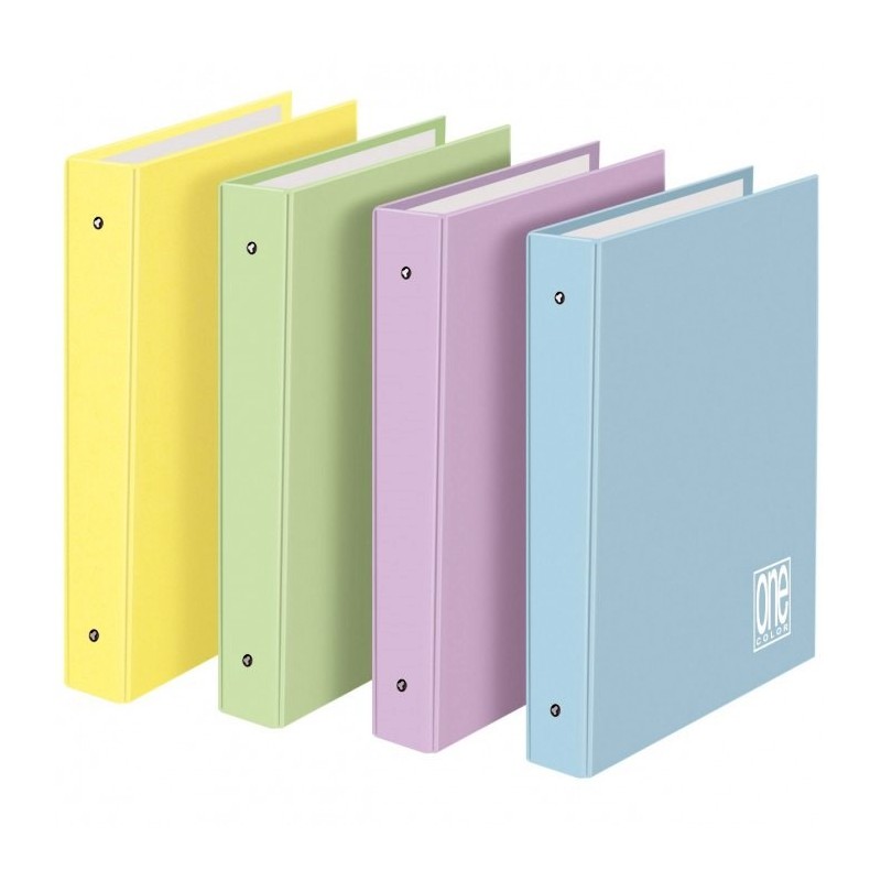 RACCOGLITORE 4 ANELLI ONE 26X32 DIAM30 - COLOR PASTELLO - 6PZ