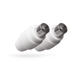 COPPIA DI CONNETTORI MASCHIO PER TV ANTENNA RDM CL18