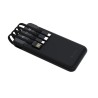 POWER BANK KINTONE 2A 10000 MAH CON 4 CAVI INTEGRATI DEPKC10786B NERO