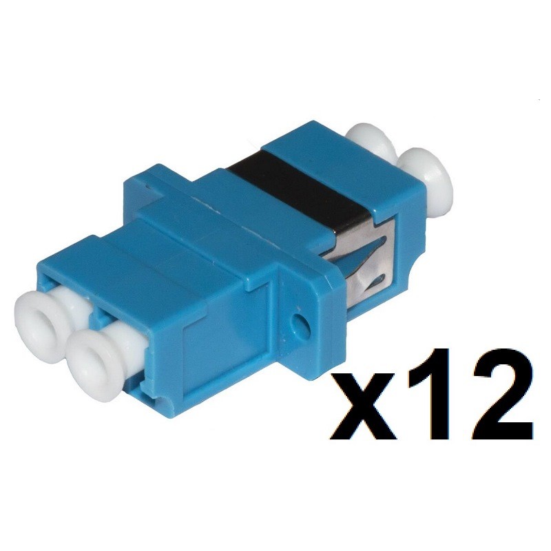 CONFEZIONE 12 ADATTATORI FIBRA OTTICA LCLC SINGLEMODE DUPLEX LKLCDS12