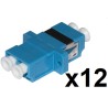 CONFEZIONE 12 ADATTATORI FIBRA OTTICA LCLC SINGLEMODE DUPLEX LKLCDS12