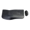 KIT TASTIERA + MOUSE ORAZIO02IT ERGONOMICA WIRELESS NERA