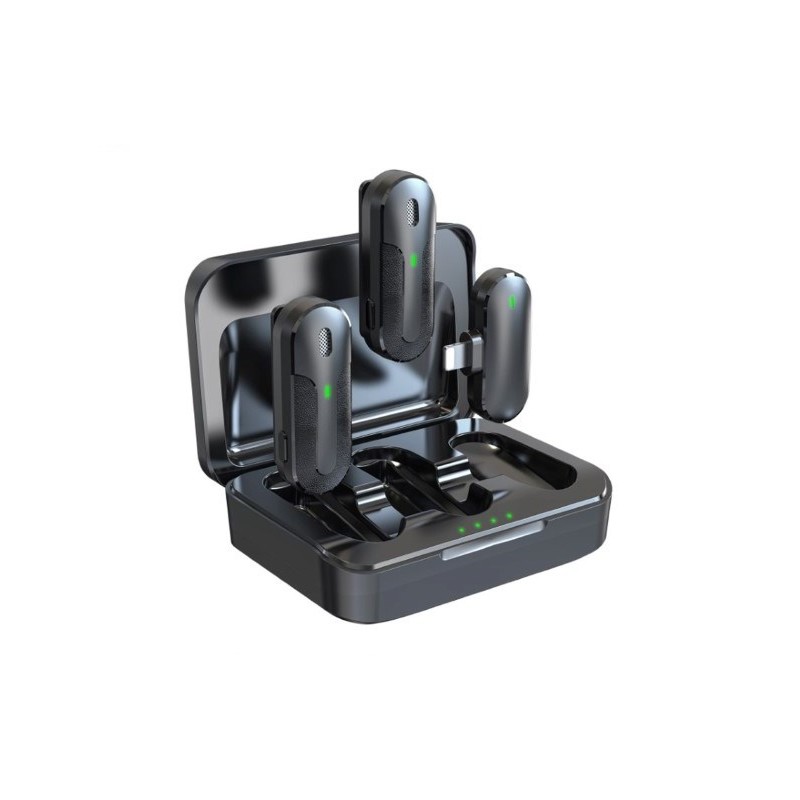 DOPPIO MICROFONO WIRELESS CON CONNESSIONE TIPO-C DEAP2WC241