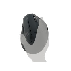 MOUSE BLUETOOTH LORCAN03B ERGONOMICO 6 PULSANTI RICARICABILE NERO