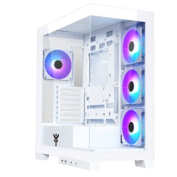 CASE GAMING TOWER SHOWBUI 45W - NO ALIMENTATORE - ARGB FAN - BIANCO ITGCASB45W