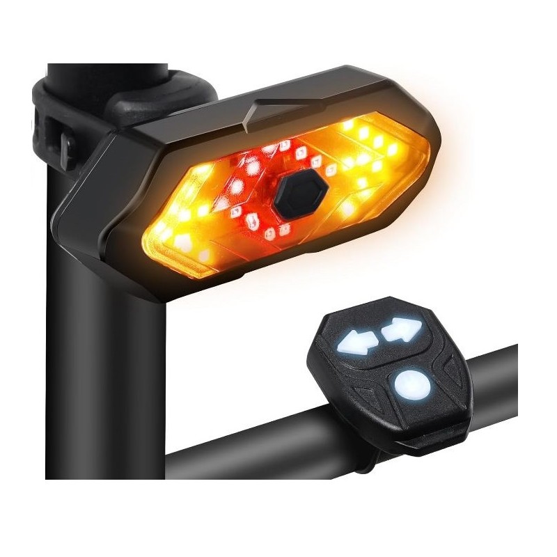 FANALE POSTERIORE PER BICICLETTA CON SEGNALI DI SVOLTA FY-1820 WIRELESS