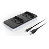 DOCK DUAL CHARGER PAD PS5 - BASE RICARICA FINO A 2 CONTROLLER PLAYSTATION 5 DUALSENSE CS200 LT