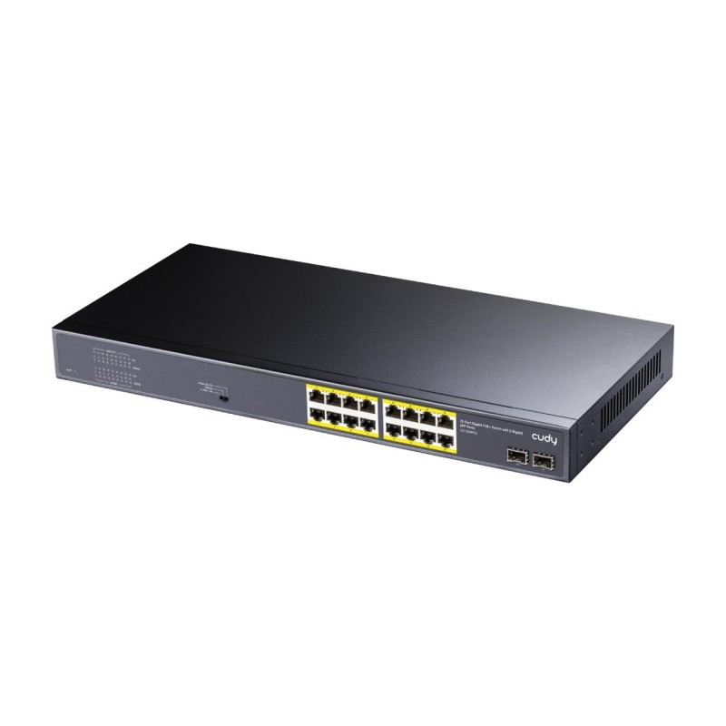 SWITCH RETE 16 PORTE POE + 2 SLOT SFP GIGABIT 101001000MBPS 200W GS1020PS2