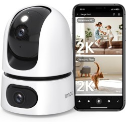 CAMERA DOME 3MP+3MP PTZ SIRENA FARO 36MMIR15MSDWIFI6FCIMOU SENSE