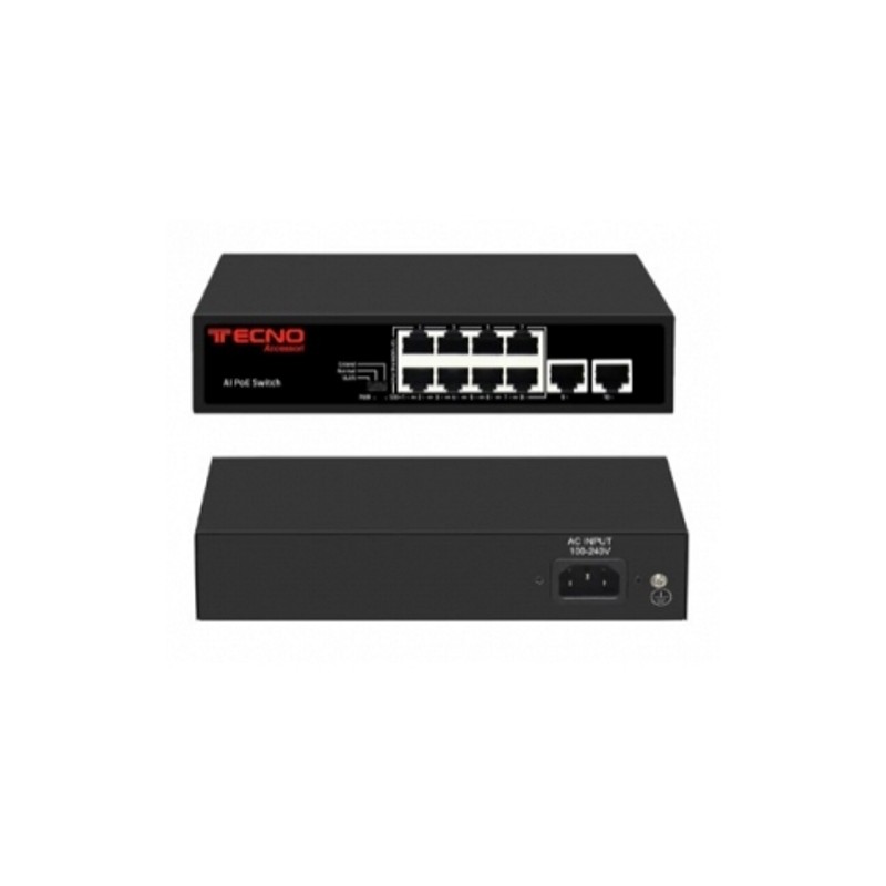 SWITCH RETE 8 PORTE 10100 TC-P8EH2EH POE 24711