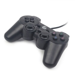 GAMEPAD JPD-UDV-01 CON DOPPIA VIBRAZIONE PER PC - USB - NERO
