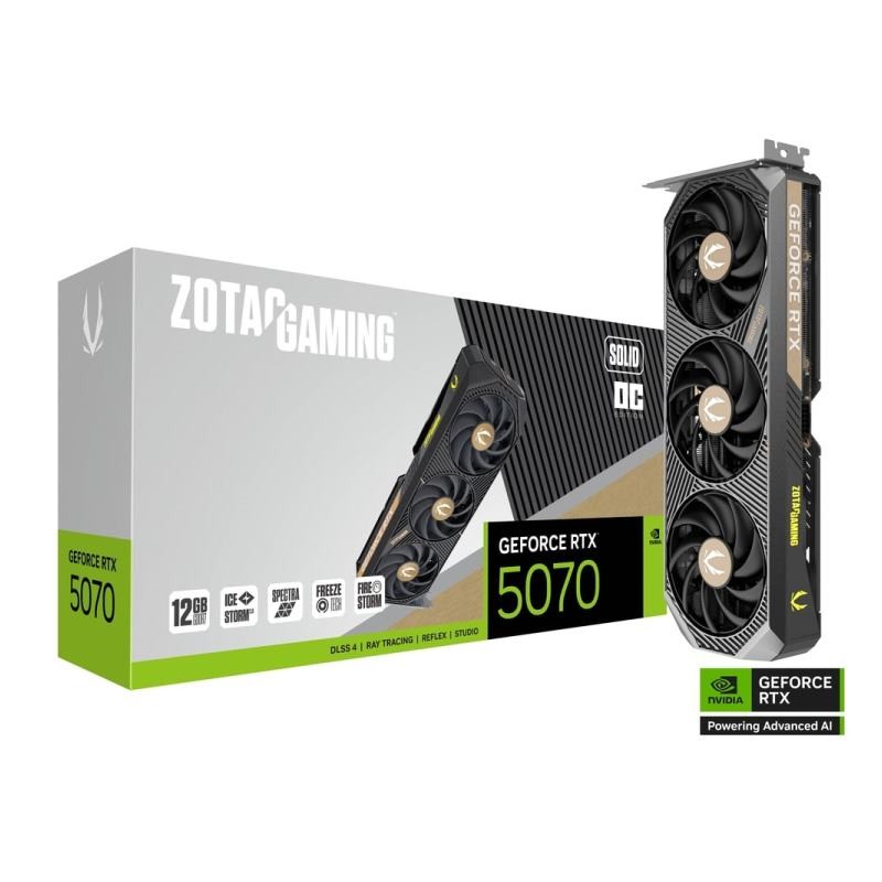 SCHEDA VIDEO GEFORCE RTX 5070 SOLID OC 12 GB ZT-B50700J-10P