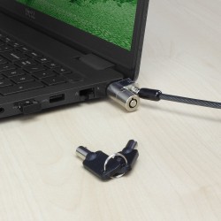 CAVO LUCCHETTO SICUREZZA NOTEBOOK 2MT CHIUSURA CON CHIAVE