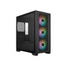 CASE MINITOWER NO PSU ELITE 301 BK USB A+C 3525 RGB GLASS MATX MITX