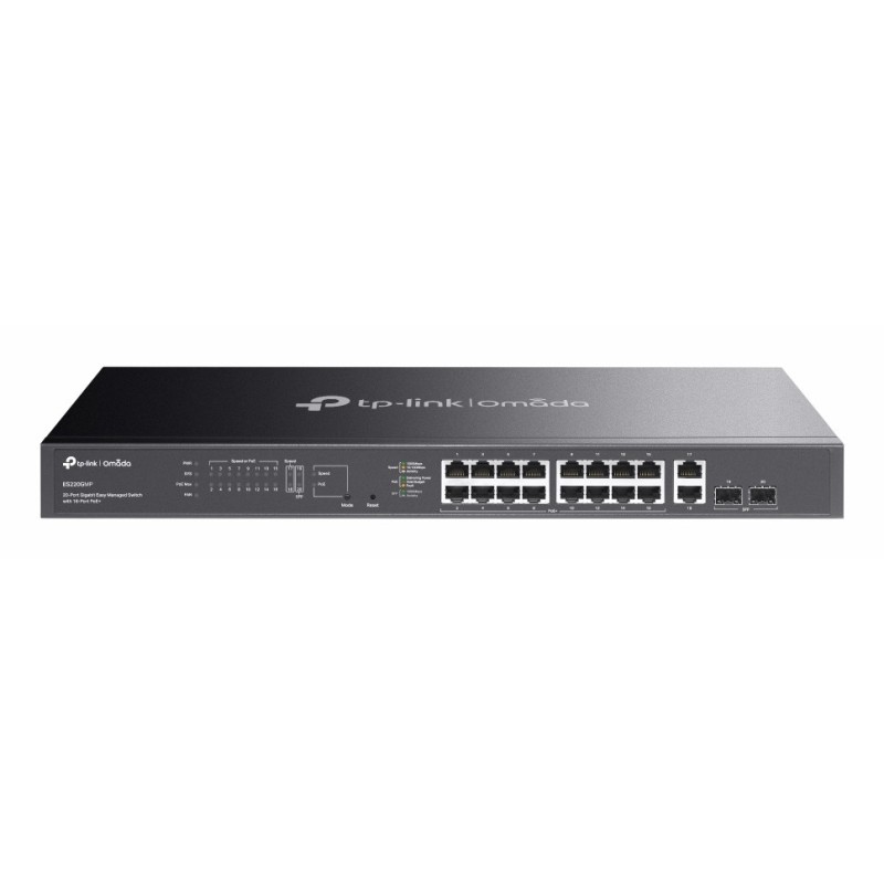 SWITCH 20P GB EASY MANAGED OMADA 16P POE+ 16XGB 2XSFP PORT SDN CNTRL