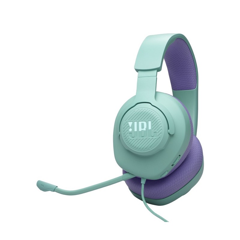 CUFFIA GAMING CON MICROFONO QUANTUM 100M2 CIANO JBLQTUM100M2CYN