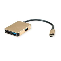 DOCKING TYPE C-MULTIPORT 4IN1 1HDMI 4K2USB 321USB C PD