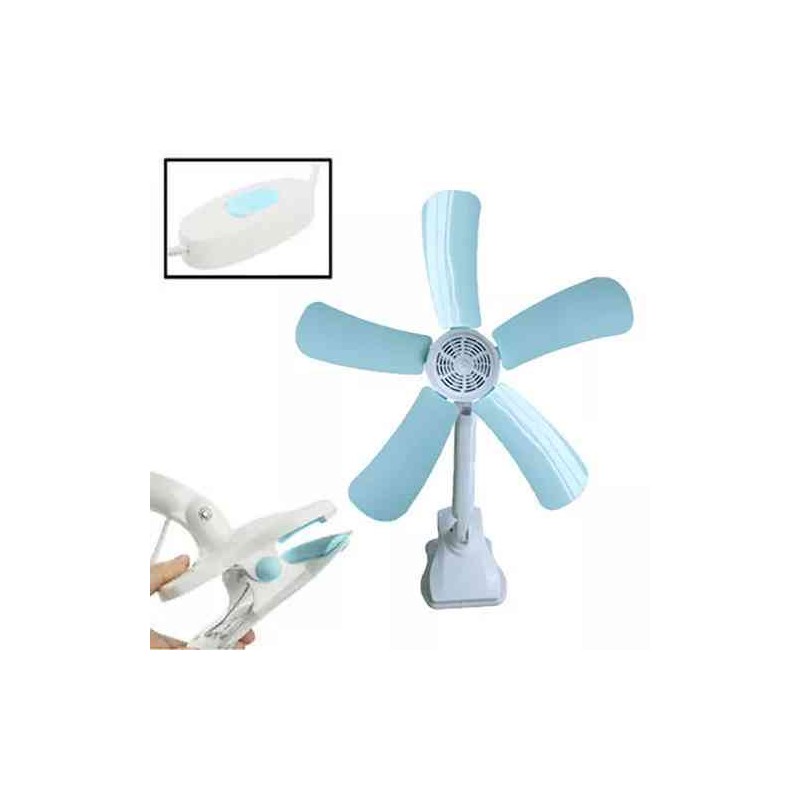 MINI VENTILATORE A PINZA NIVA TECH 620MM - DOPPIO SNODO - 5 PALE