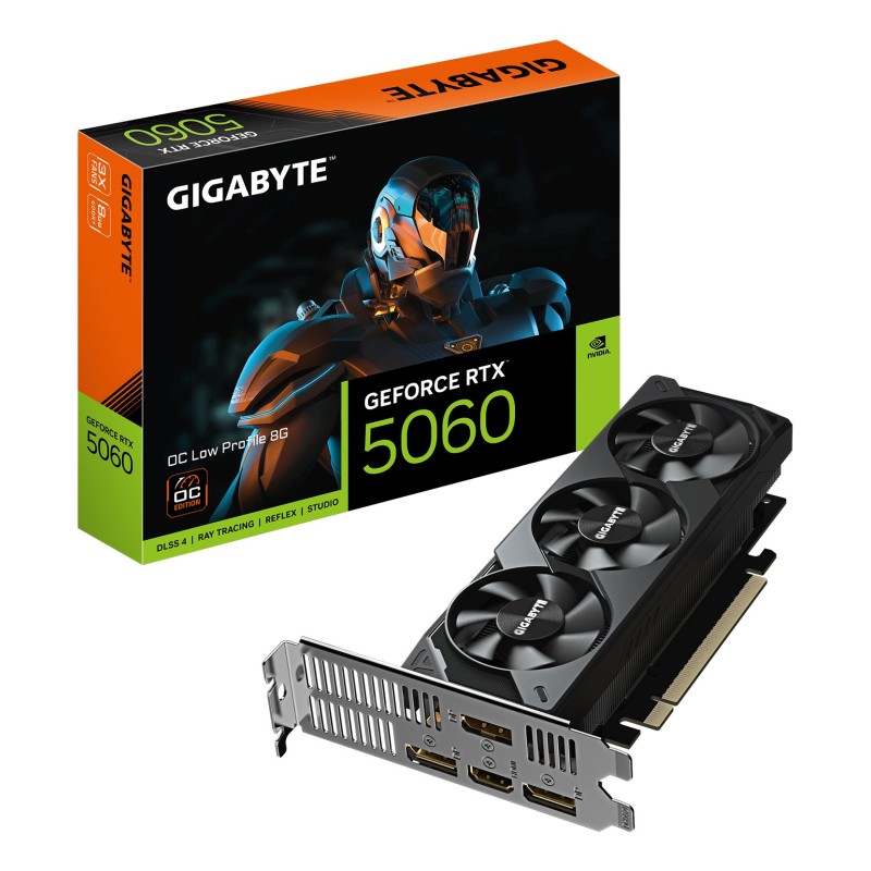 SCHEDA VIDEO GAMING GEFORCE RTX 5060 OC 8GB LOW PROFILE GV-N5060OC-8GL