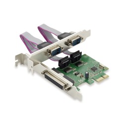CONTROLLER SPC01G 1+2 PORTE SCHEDA A INNESTO SERIALEPARALLELA PCIE - PARALLELA IEEE 1284 SERIALE 9-PIN - PCI