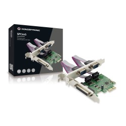 CONTROLLER SPC01G 1+2 PORTE SCHEDA A INNESTO SERIALEPARALLELA PCIE - PARALLELA IEEE 1284 SERIALE 9-PIN - PCI