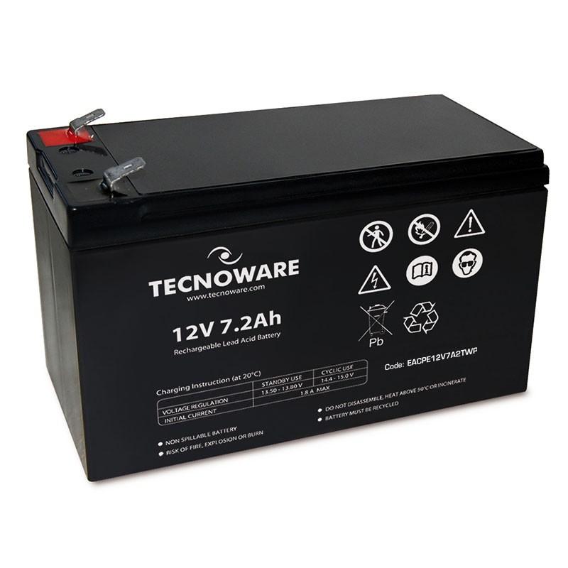 BATTERIA UPS TECNOWARE 12VDC 72AH HIGH ERMETICA AL PIOMBO