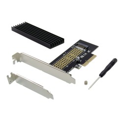 CONTROLLER ADATTATORE INTERNO PCIE PER M2 NVME CON DISSIPATORE EMRICK05BS