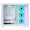CASE GAMING DARK CAVE CURVED ITGCADCCW - NO ALIMENTATORE - DESIGN CURVO - BIANCO