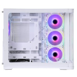 CASE GAMING DARK CAVE CURVED ITGCADCCW - NO ALIMENTATORE - DESIGN CURVO - BIANCO