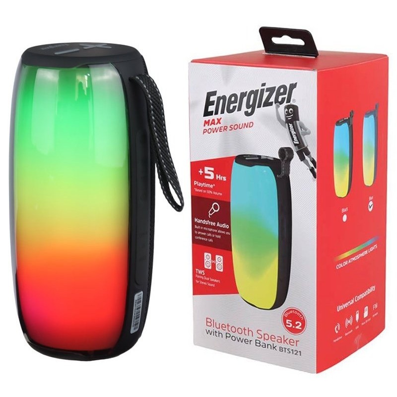 ENERGIZER SPEAKER BT + 1800MAH PORTABLE FM MICRO SD CARD  USB