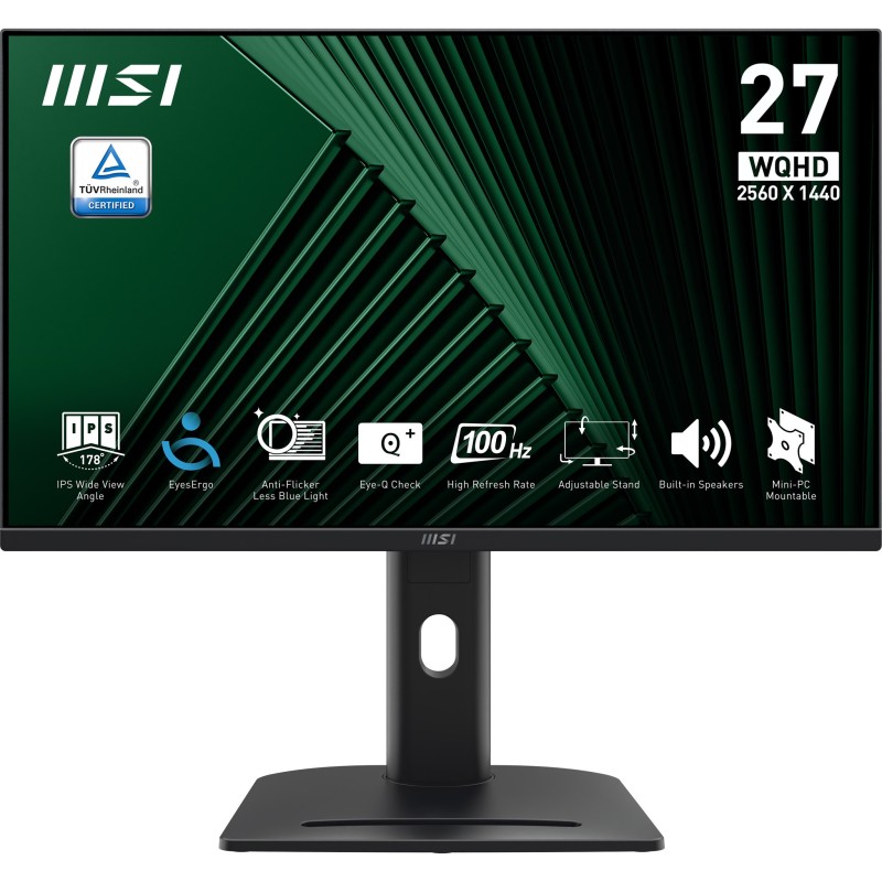 MON 27IPS WQHD BK MM PIVOT MSI PRO MP275QPG 1MS 100HZ