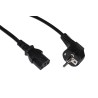 CAVO ALIMENTAZIONE 18MT BK SCHUKO ANGOLO 90-C13 250V