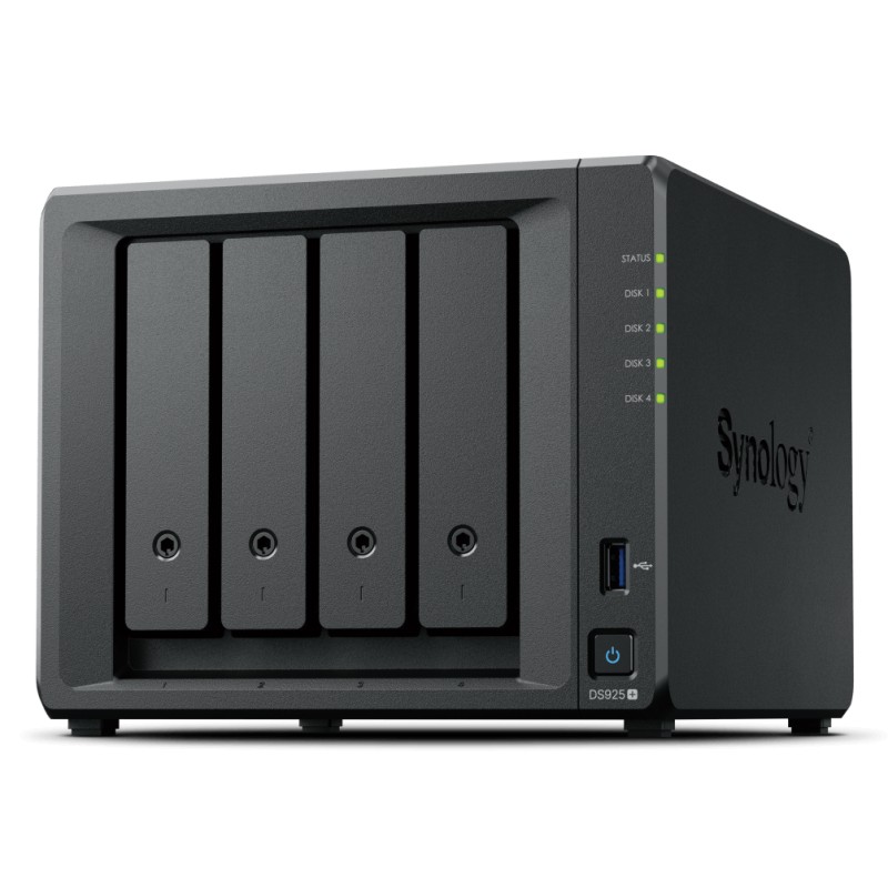 NAS SYNOLOGY DS925+ 4SSD 35252 P GIGA2P USB1P ESATA NO SSD