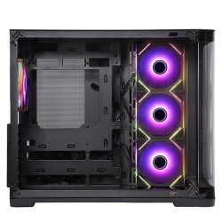 CASE GAMING DARK CAVE CURVED ITGCADCCB - NO ALIMENTATORE - DESIGN CURVO - NERO